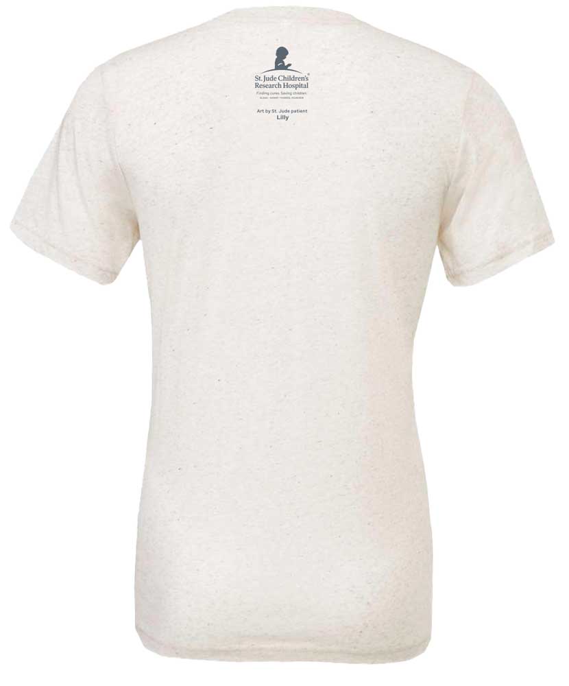 Primary image St. Jude Ladies Watercolor Bouquet T-Shirt